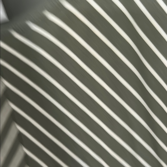 Chico's Striped Olive and Cream Tunic - Picture 4 of 9